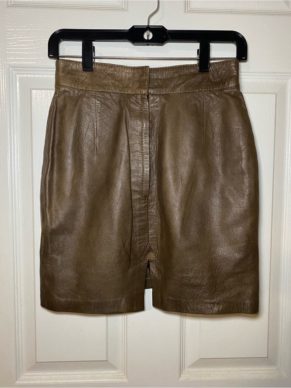Vintage Women's Brown Leather Skirt